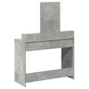 vidaXL Dressing Table Concrete Grey 39.37 x 16.14 x 55.12 in