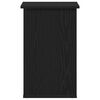 vidaXL Side Cabinet Black Oak 13.78 x 13.78 x 21.65 in Engineered Wood
