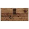 vidaXL Bathroom Cabinet with Shelf Old Wood 31.50 x 12.99 x 23.62 in