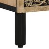 vidaXL Bedside Cabinet Mango wood with iron accents