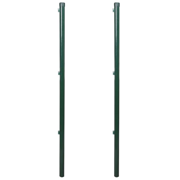 vidaXL Fence Posts 2 pcs 45.3"