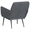vidaXL Armchair Dark Grey Velvet (100% polyester), metal, plywood Standard