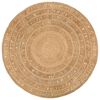 vidaXL Area Rug Natural Braided Jute 70.9 in diameter Area Rug Round
