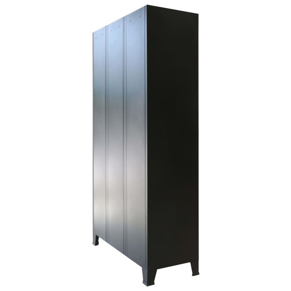 vidaXL Locker Cabinet Metal Industrial Style 35.4"x17.7"x70.9"