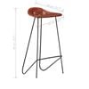 vidaXL 7 Piece Bar Set Solid Acacia Wood and Real Leather