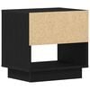 vidaXL Nightstand Black Oak 17.72 x 13.39 x 17.32 in Engineered Wood