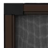 vidaXL Insect Screen Brown frame, Black mesh Aluminum frame, fiberglass mesh