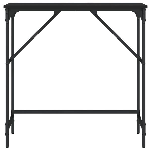 vidaXL Console Table Black Engineered wood, Metal