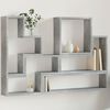 vidaXL Wall Shelf Concrete Grey Engineered Wood 37.8x4.7x25.2 in