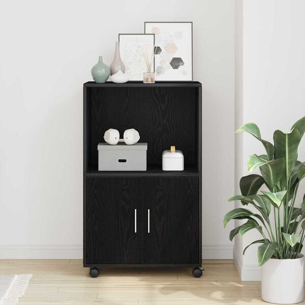 vidaXL Cabinet Black Oak 55 x 40 x 82 cm