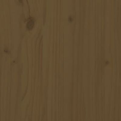 vidaXL Shoe Cabinet Honey Brown 23.6"x13.4"x41.3" Solid Wood Pine