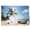 vidaXL Folding Room Divider 85.4"x66.9" Beach