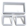 vidaXL Wall Cube Shelf White MDF Medium Wall Cube Shelf Cubic