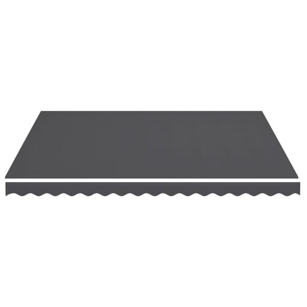 vidaXL Replacement Awning Fabric Anthracite 100% Polyester with PU coating