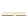 vidaXL Lowback Chair Cushion Set of 4 Cream