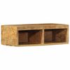 vidaXL Wall-mounted TV Cabinet Rough Mango Wood Brown Solid Rough Mango Wood