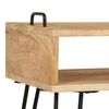 vidaXL Coffee Table Natural wood, Black