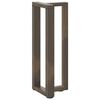 vidaXL Console Table Legs T-Shaped&nbsp;2 pcs Natural Steel 15.0 x 9.8 x (28.3-28.7) " Steel