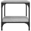 vidaXL Coffee Table Grey Sonoma Engineered wood, steel Small