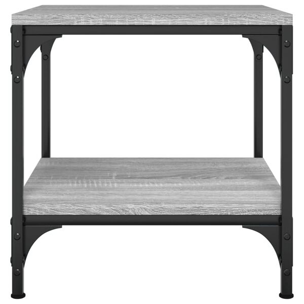 vidaXL Coffee Table Grey Sonoma Engineered wood, steel Small
