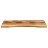 vidaXL Desk Top Natural wood Solid rough mango wood