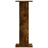 vidaXL Plant Stands 2 pcs Smoked Oak 11.8x11.8x31.5" Engineered Wood