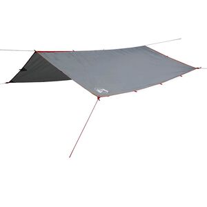 vidaXL Camping Tarp Grey and Orange 118.1x115.7" Waterproof