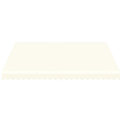vidaXL Awning Top Sunshade Canvas Cream 118.1"x98.4"