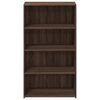 vidaXL Highboard Brown Oak Engineered wood 27.6 x 16.1 x 48.8 in Storage