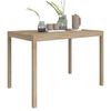vidaXL Dining Table Natural Wood Solid Acacia Wood 43.3x27.6x29.5 in