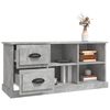 vidaXL TV Cabinet Concrete Gray Engineered Wood Medium TV Cabinet