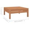 vidaXL Garden Lounge Set Honey brown Solid pinewood Large Modular
