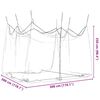 vidaXL Mosquito Net for Outdoor 220 Mesh Black 118.1x118.1x98.4"