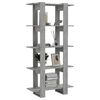 vidaXL Book Cabinet Concrete grey Engineered wood Medium Book Cabinet