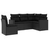 vidaXL Garden Sofa Set Black