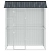 vidaXL Bird Cage Anthracite 84.65 x 43.31 x 97.24 in Galvanised Steel