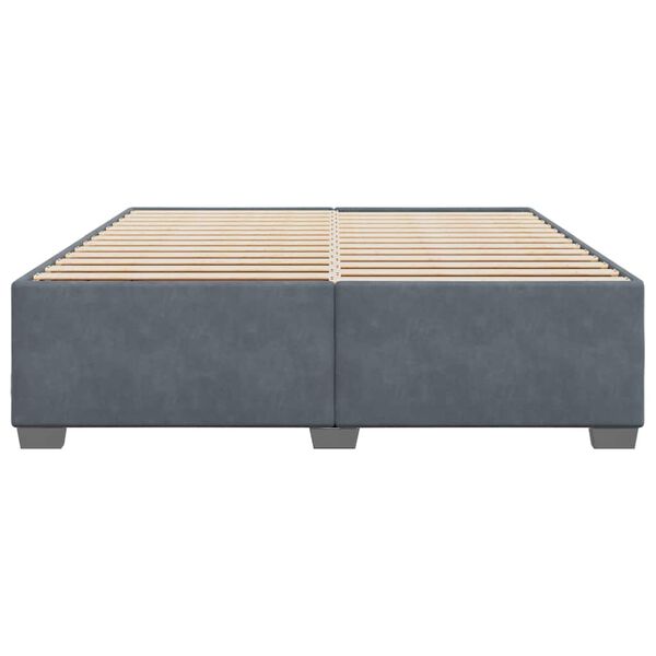 vidaXL Bed Frame Dark grey