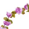vidaXL Christmas Flower Garland Light Purple Faux Silk, PE 98.4 in