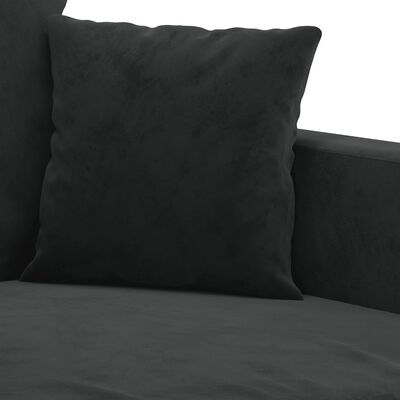 Close-up of single black cushion and armrest in dark fabric