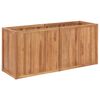 vidaXL Raised Bed Natural Teak Teak Wood 59.1x19.7x27.6 in