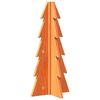 vidaXL Wooden Christmas Tree Wax Brown Solid Pinewood Small