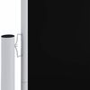 vidaXL Side Awning Black 100% polyester with PU coating, steel, aluminum