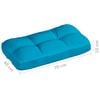 vidaXL Sofa Cushion Set of 7 Blue Polyester Water-resistant materials