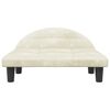 vidaXL Dog Bed Cream 70x52 x 11.8 " Velvet