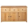vidaXL Sideboard Natural wood color Solid pinewood Large Sideboard