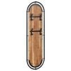 vidaXL Coat Rack Brown and black Solid acacia wood, iron Compact