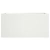 vidaXL Planter White Cold-rolled steel Medium Decorative Inlays