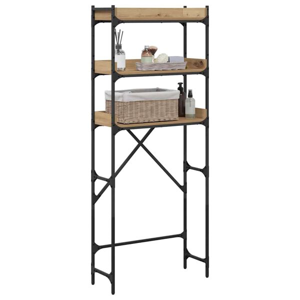 vidaXL Washing Machine Shelf Artisan Oak 26.38 x 9.84 x 64.17 in