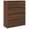 vidaXL Sideboard Brown Oak Engineered Wood Medium Sideboard