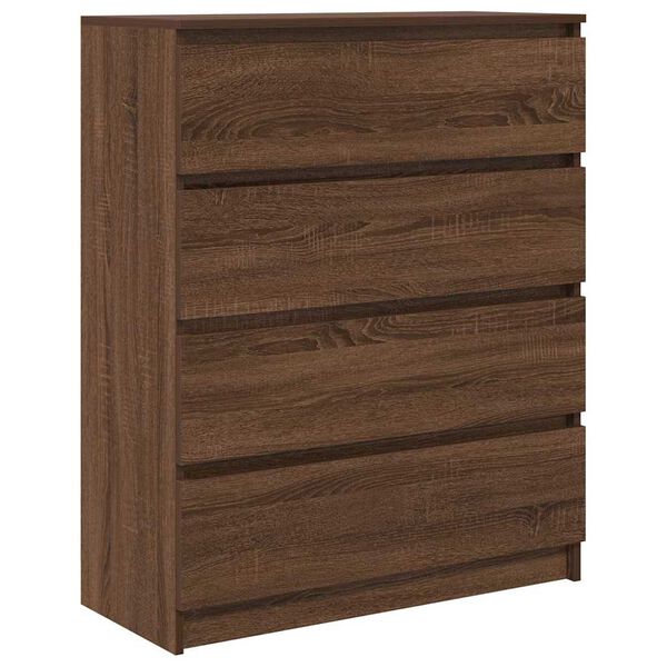 vidaXL Sideboard Brown Oak Engineered Wood Medium Sideboard